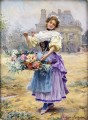 Louis Marie Schryver Die Blumen Mädchen Parisienne